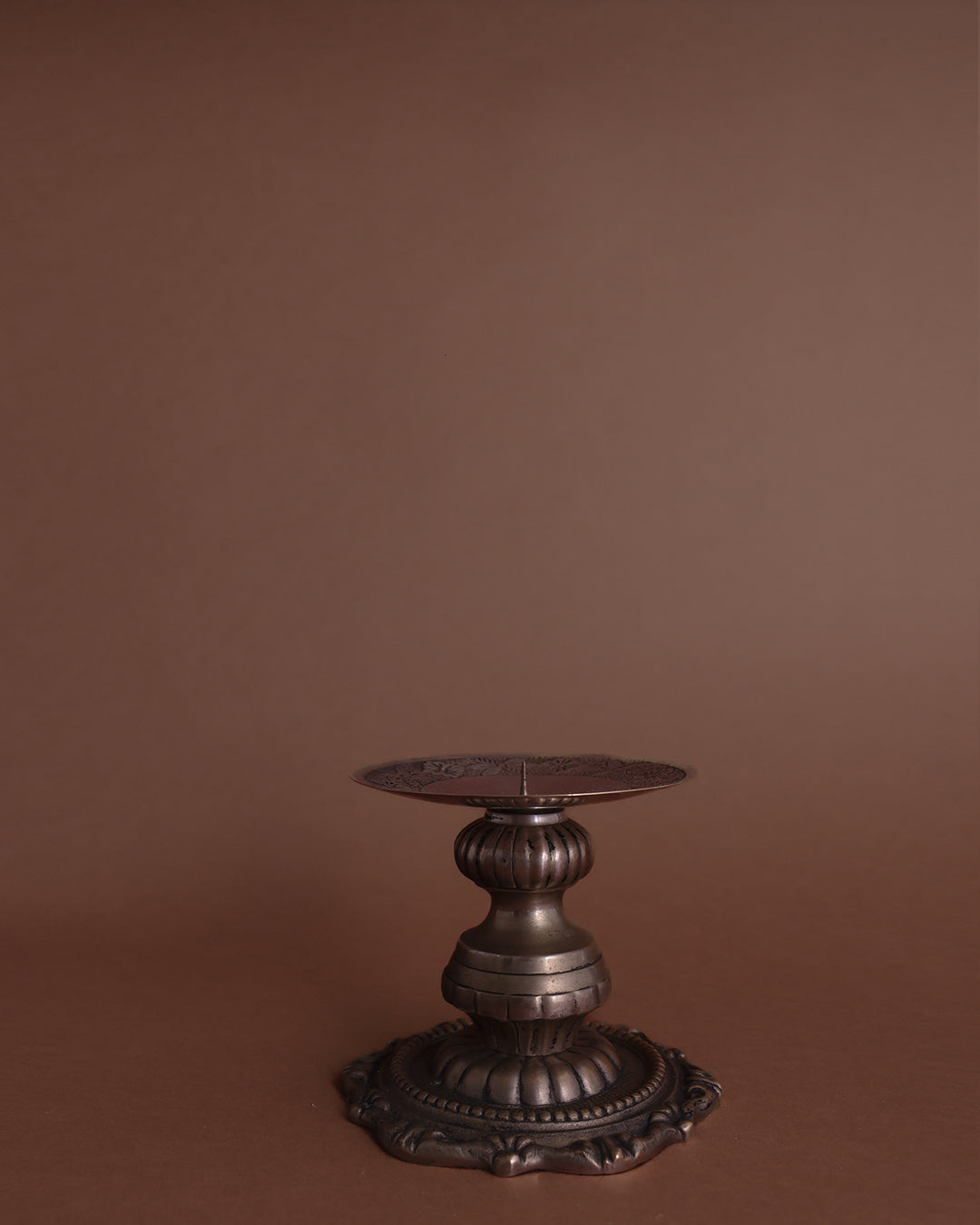 Vintage Ornate Pillar Candle Holder
