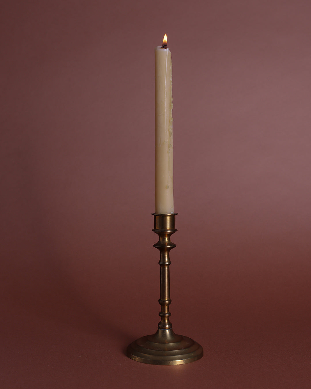 Antique Brass Candle Holder