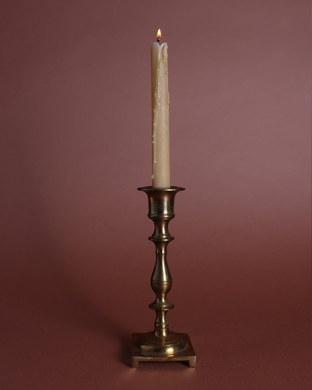 Solid Brass Candle Holder