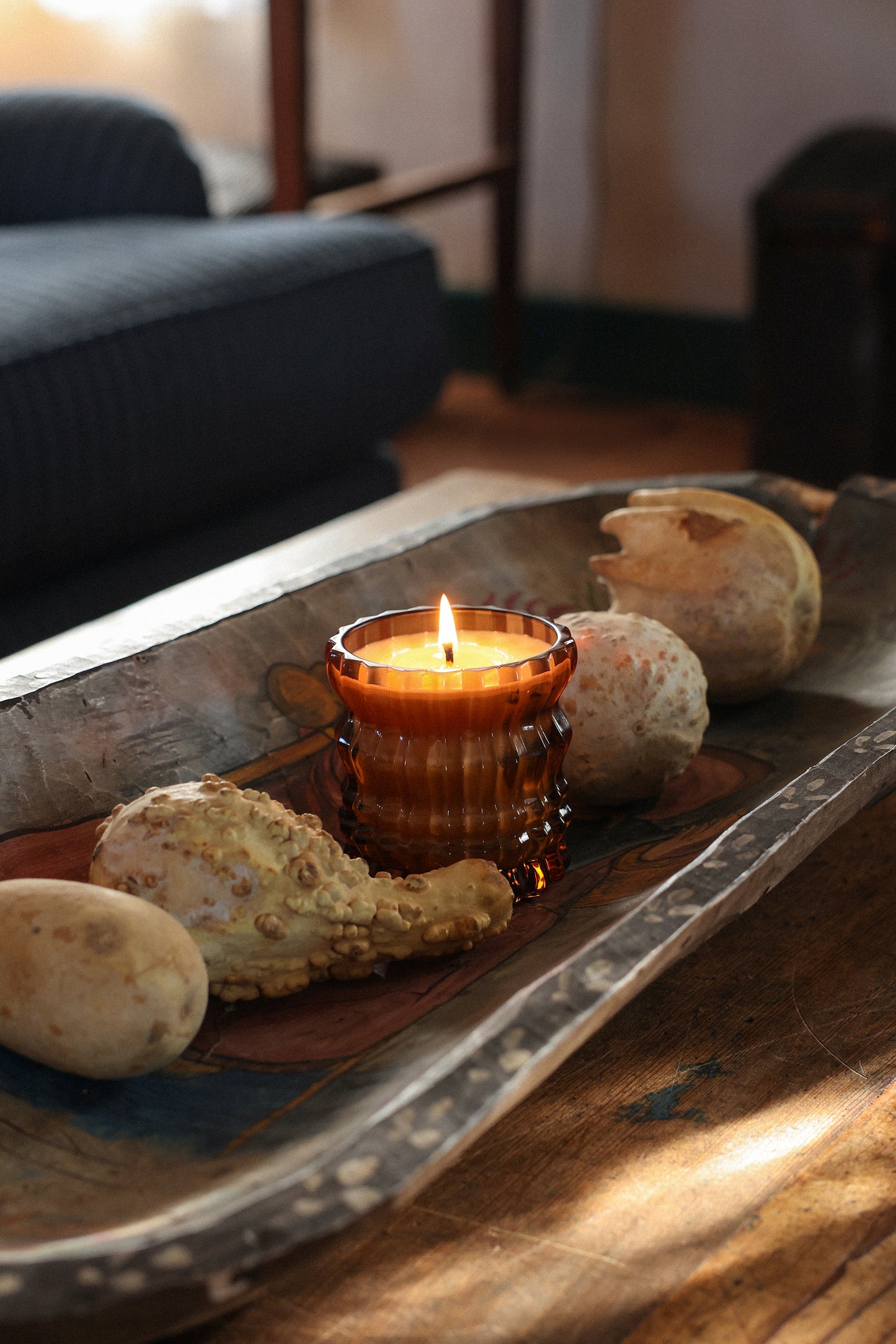 AUTUMNE | Non-Toxic Candle in Textured Glass Vessel
