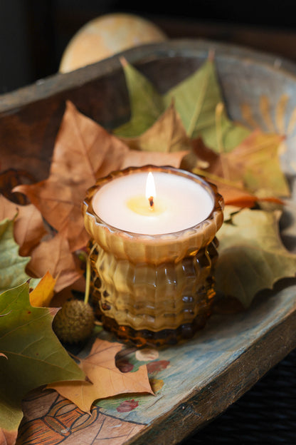 LORELY | Non-Toxic Candle in Textured Glass Vessel