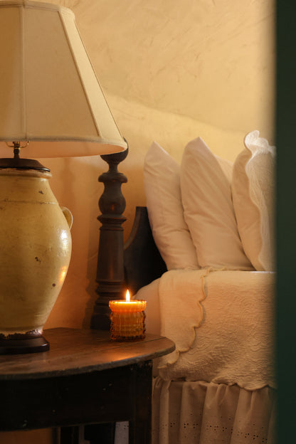 LORELY | Non-Toxic Candle in Textured Glass Vessel