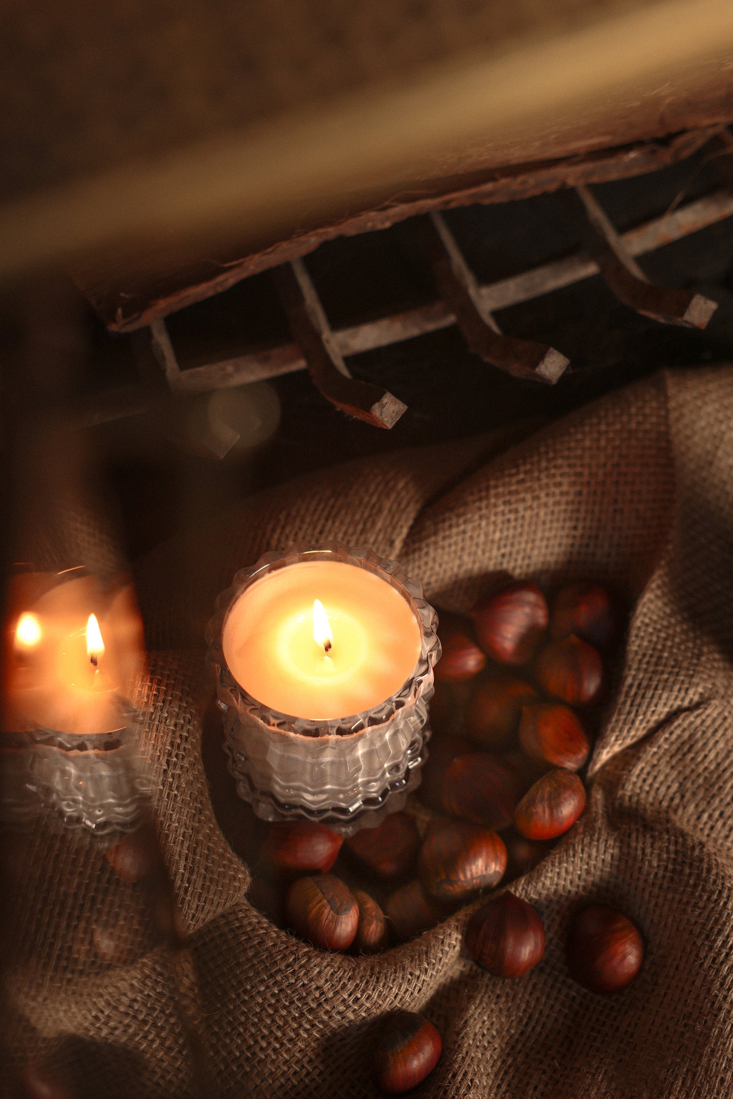 NOIX | 8oz Non-Toxic Candle in Textured Glass Vessel