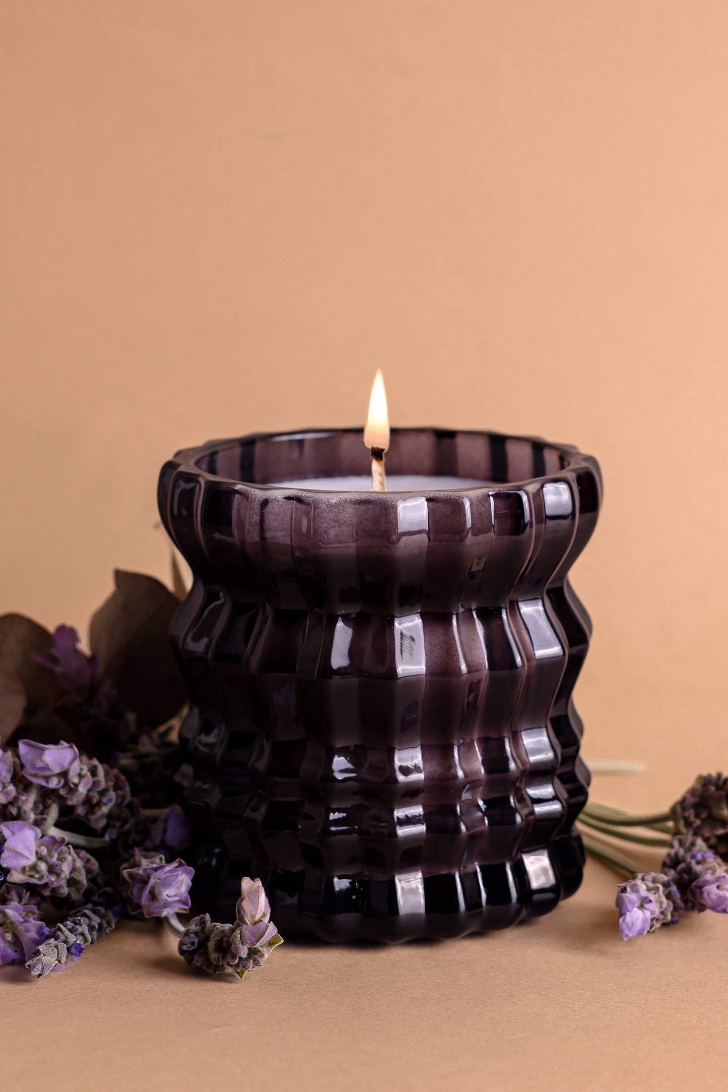 PROVENCE | Non-Toxic Candle in Textured Glass Vessel
