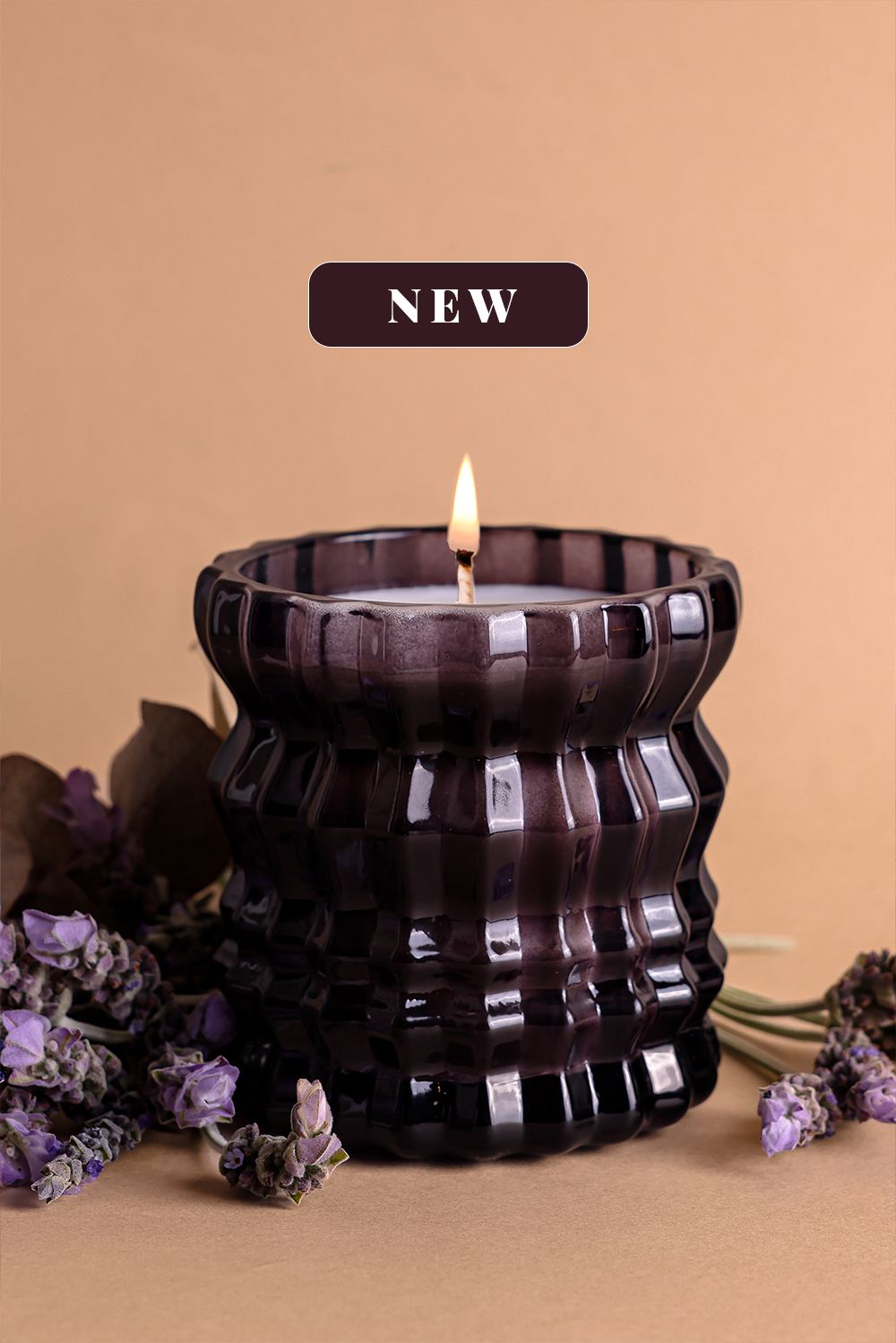 PROVENCE | Non-Toxic Candle in Textured Glass Vessel