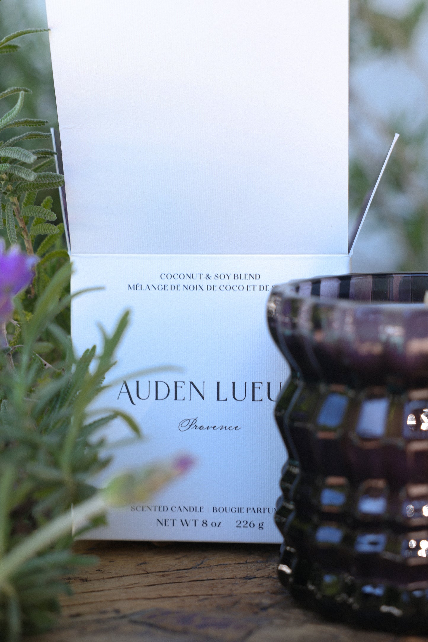 PROVENCE | Non-Toxic Candle in Textured Glass Vessel
