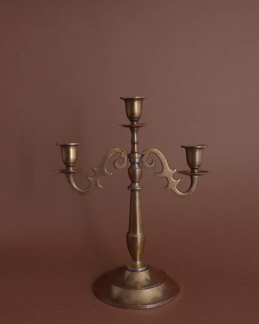 Vintage Brass Candelabra 3-Arm