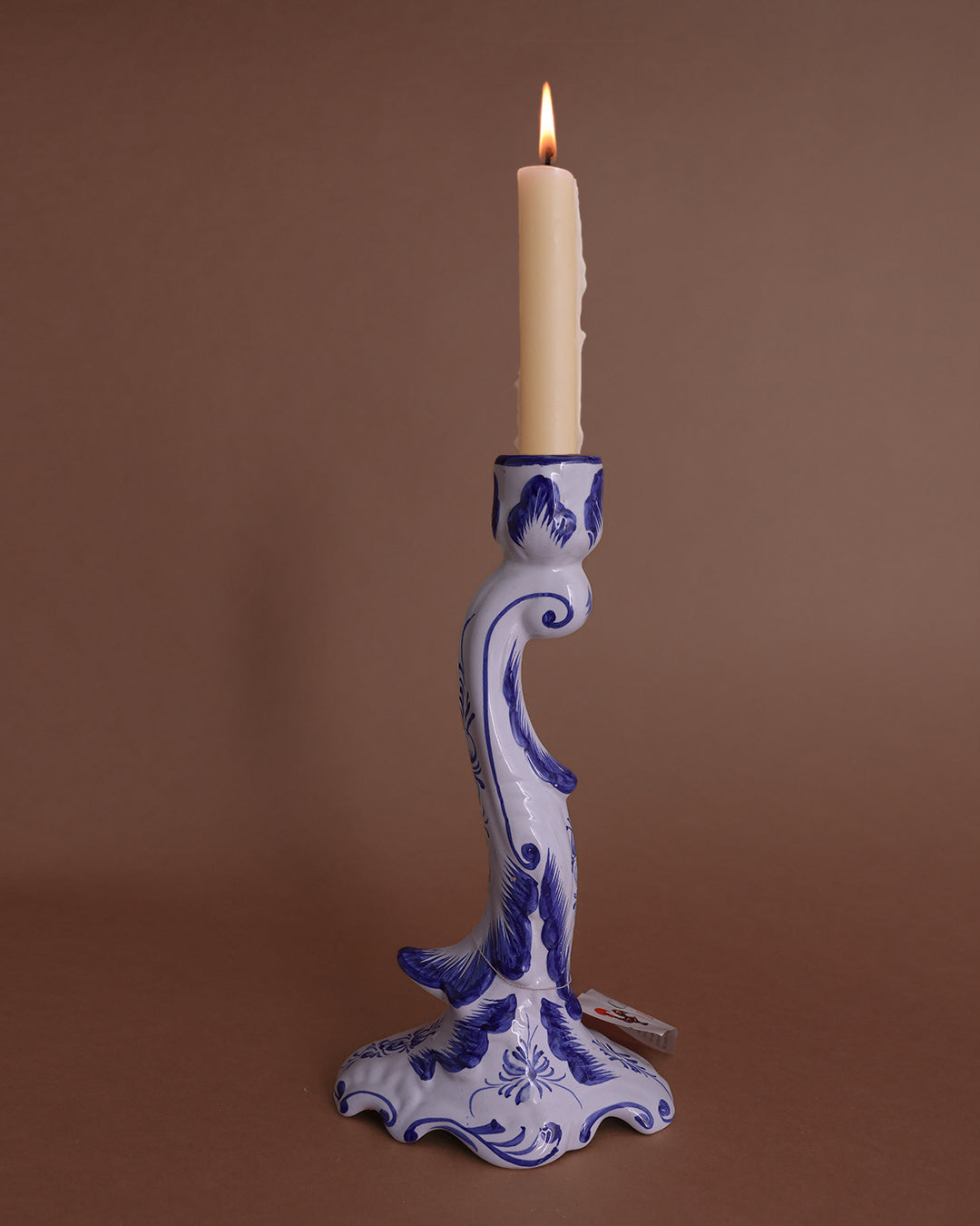 Vintage Hand-painted Candle Holder (Portugal)