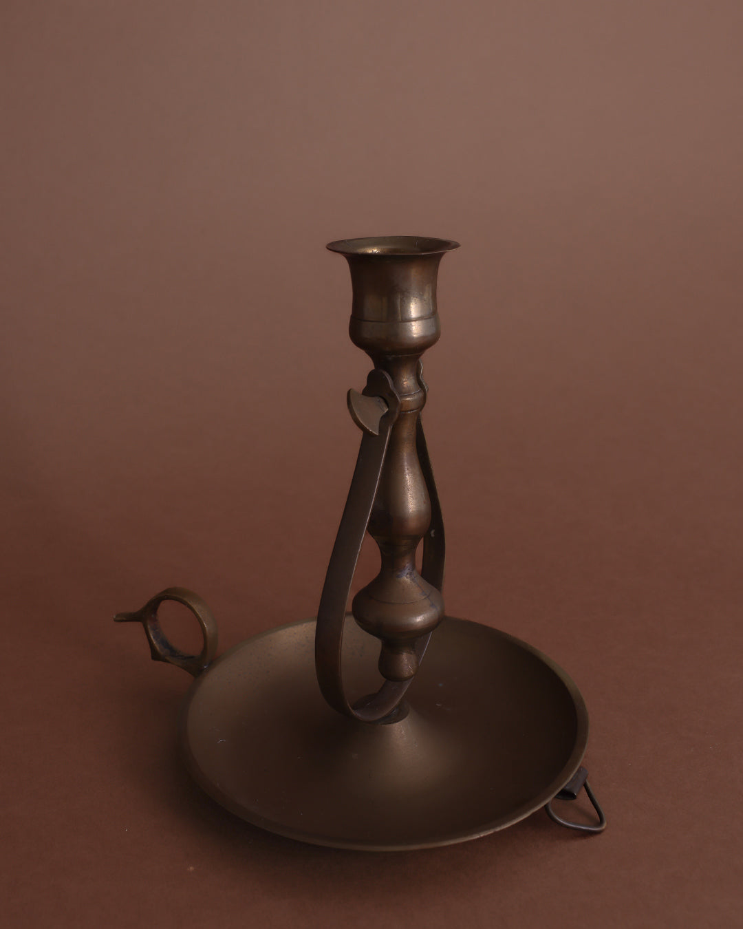 Antique Brass Candle Holder