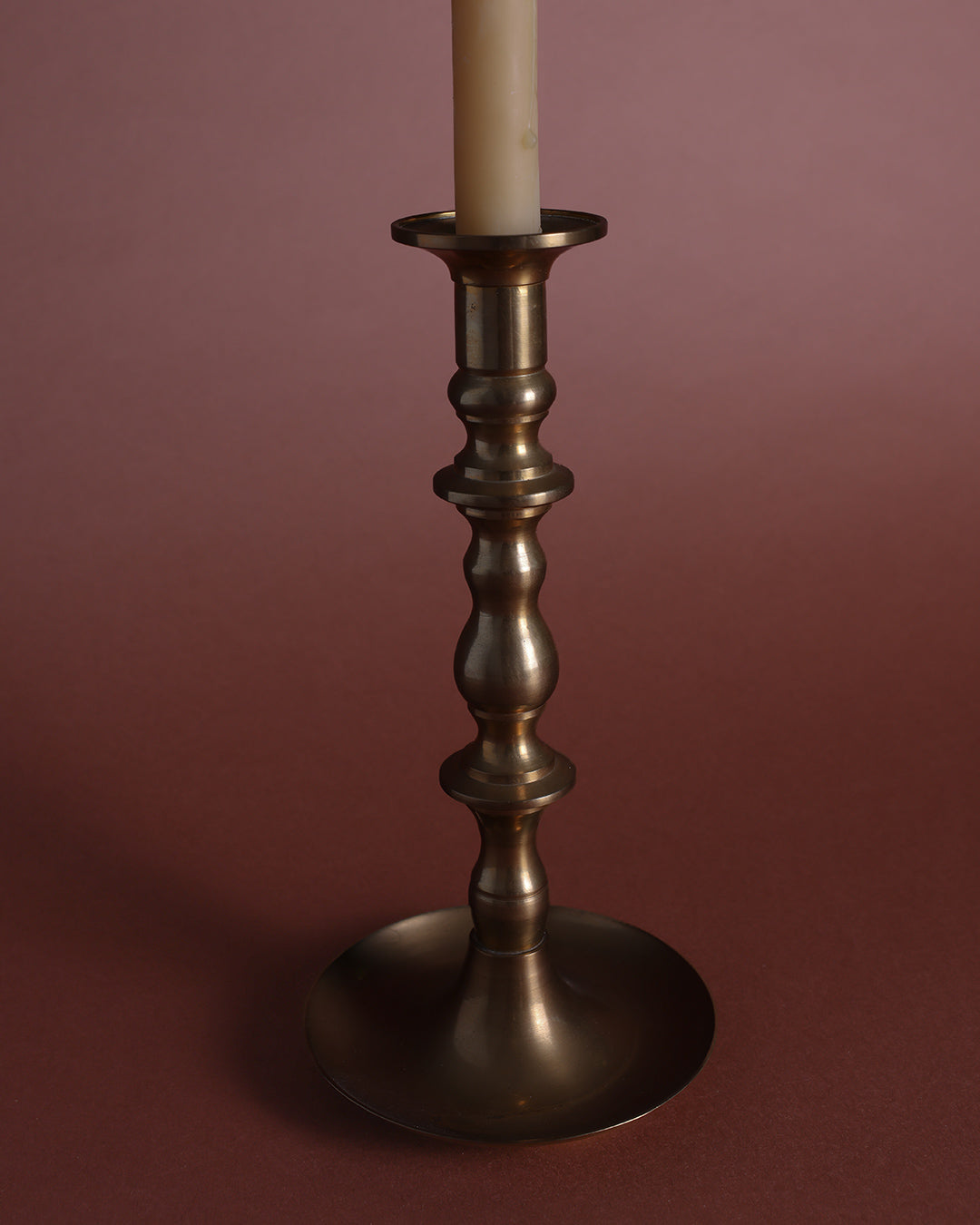 Antique Brass Candle Holder
