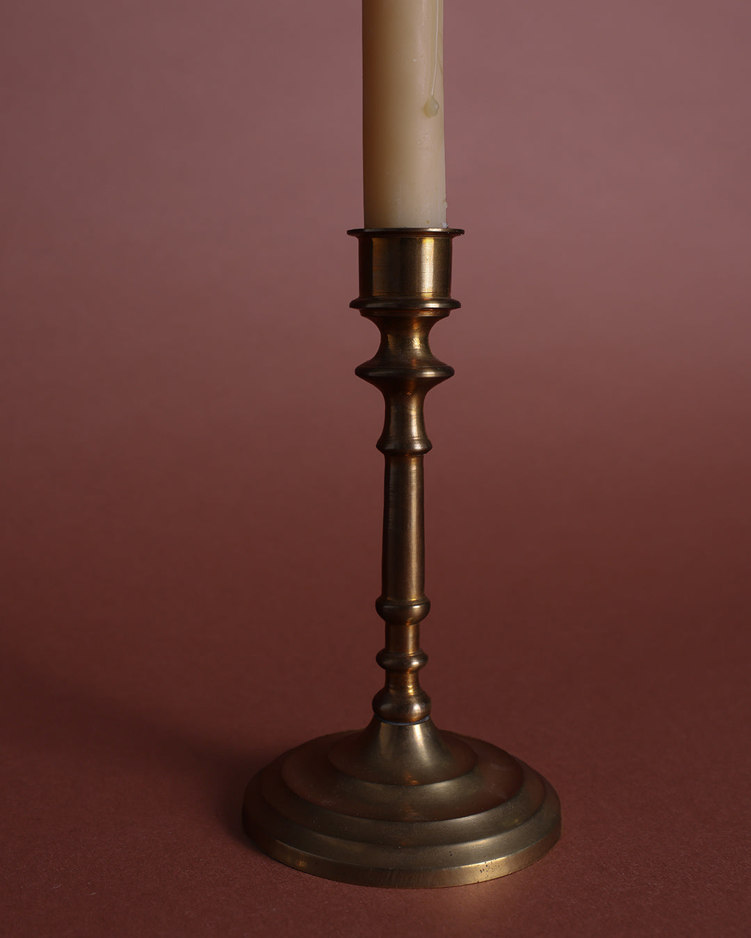 Antique Brass Candle Holder