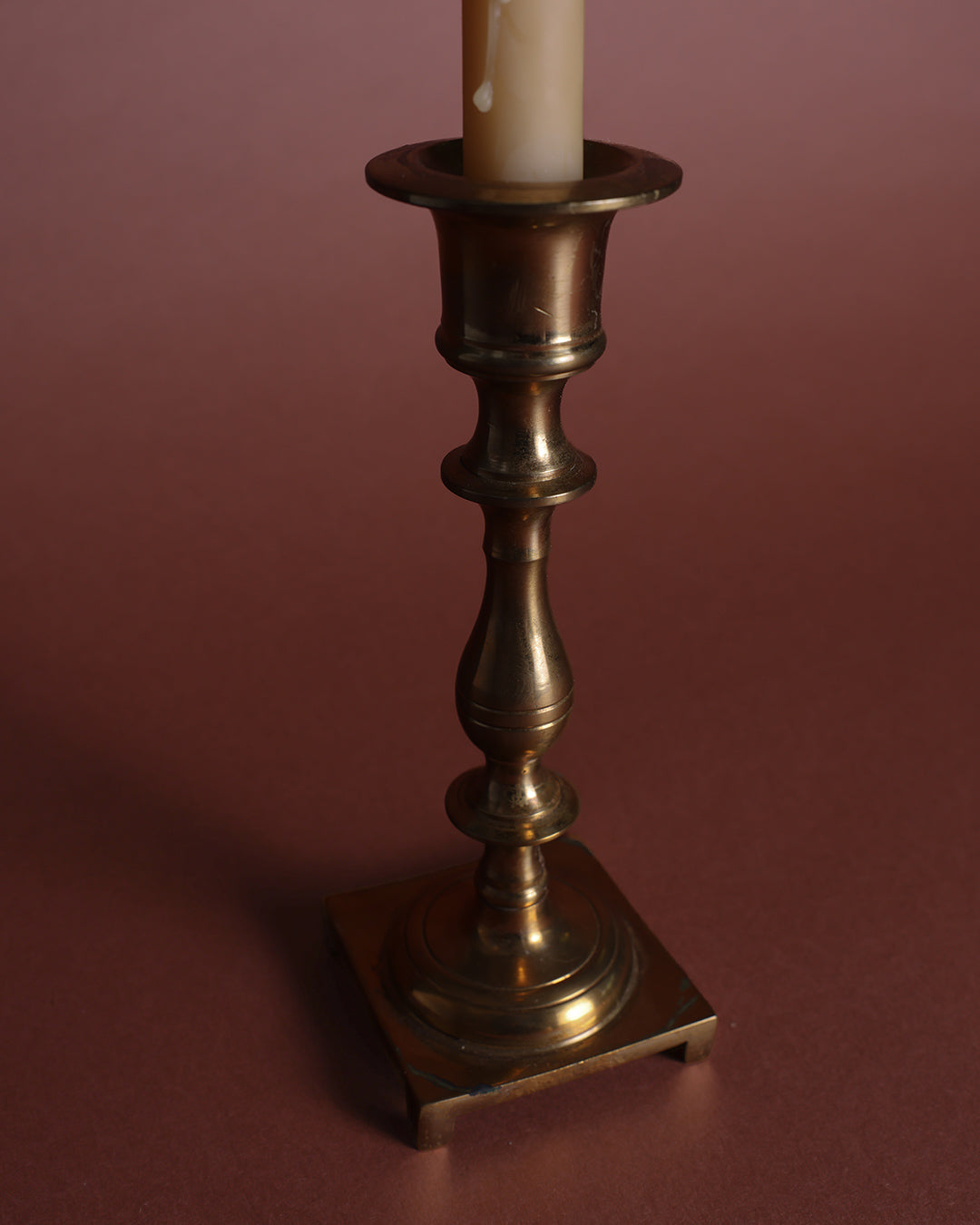 Solid Brass Candle Holder