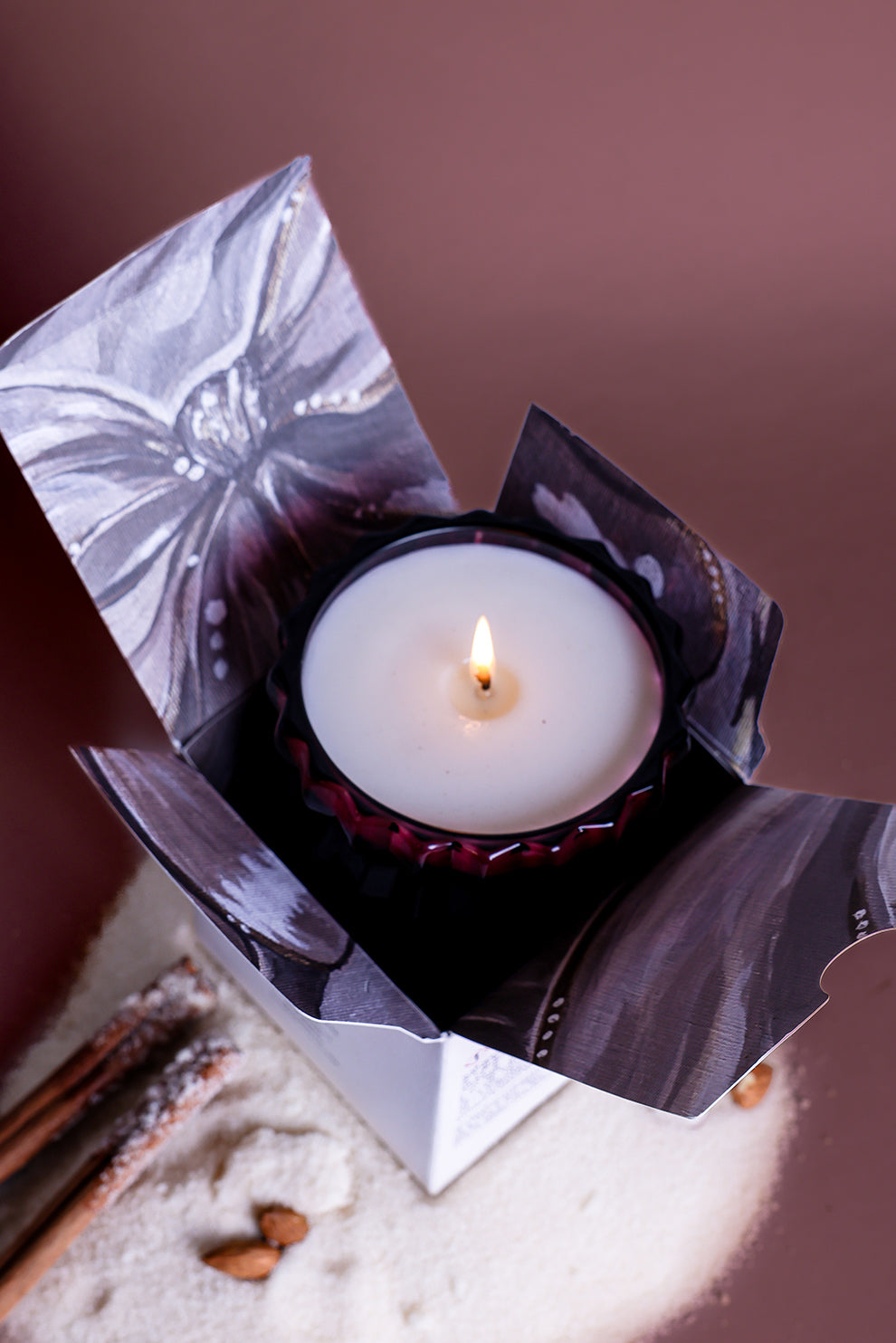 JOYEUX | 8oz Non-Toxic Candle in Textured Glass Vessel – Auden Lueur